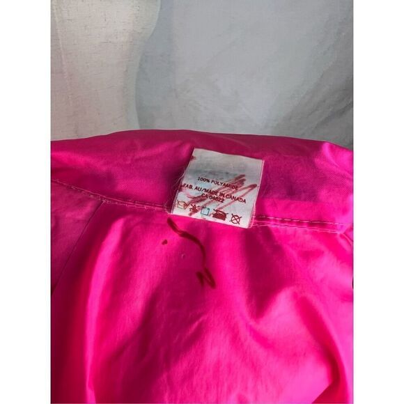 Vintage 90s Neon Windbreaker Jacket Neon Pink Men’s Medium - Picture 11 of 12